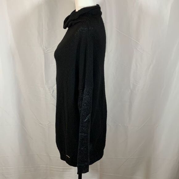 Guess Los Angeles Black Fuzzy Sparkly Sweater NWT - Picture 3 of 13